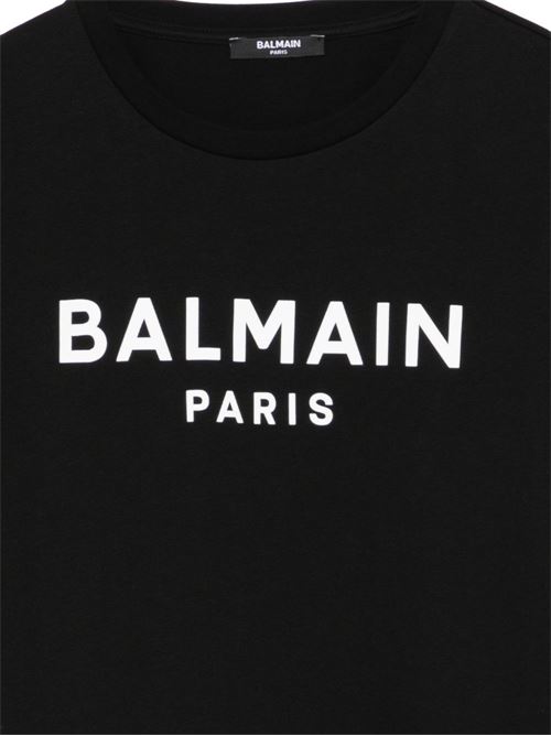 T-shirt unisex Balmain Kids basic nera BALMAIN Kids | BY8R11Z3672930BC